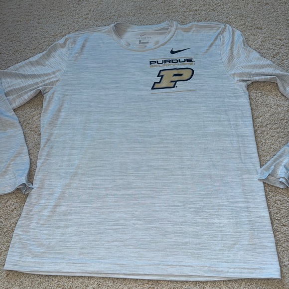 Men's Nike gray purdue long sleeve Large - Picture 1 of 6
